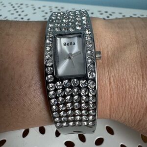Bella Silver Crystal Watch